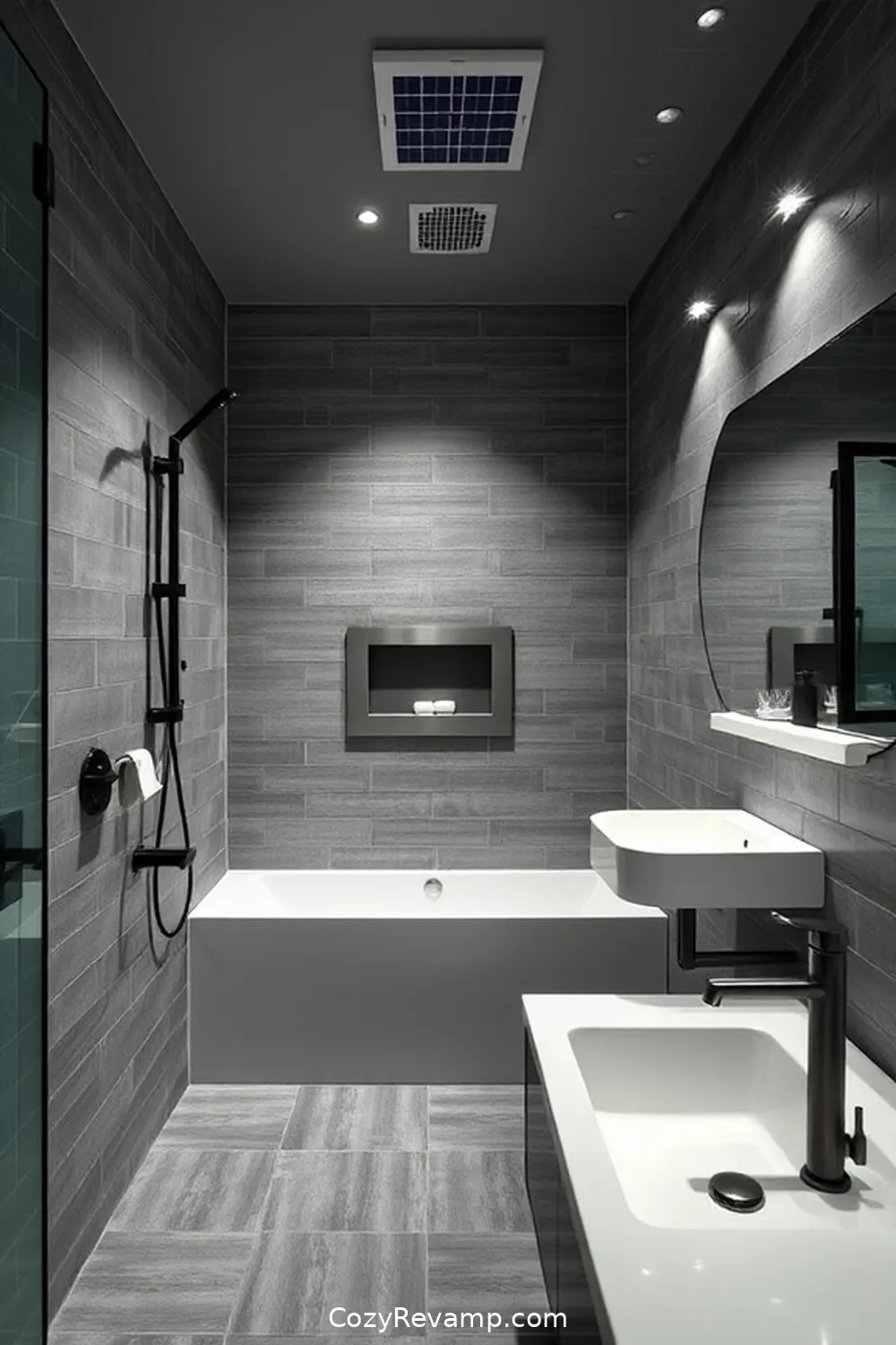 Low-VOC Sealants for 24 Essential Materials for Industrial Bathrooms With Solar-Powered Lights