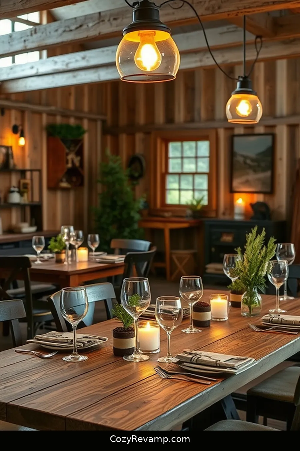 24 Essential Materials for Rustic Dining Rooms With Solar-Powered Lights 24 Upcycled Decor Items for 24 Essential Materials for Rustic Dining Rooms With Solar-Powered Lights