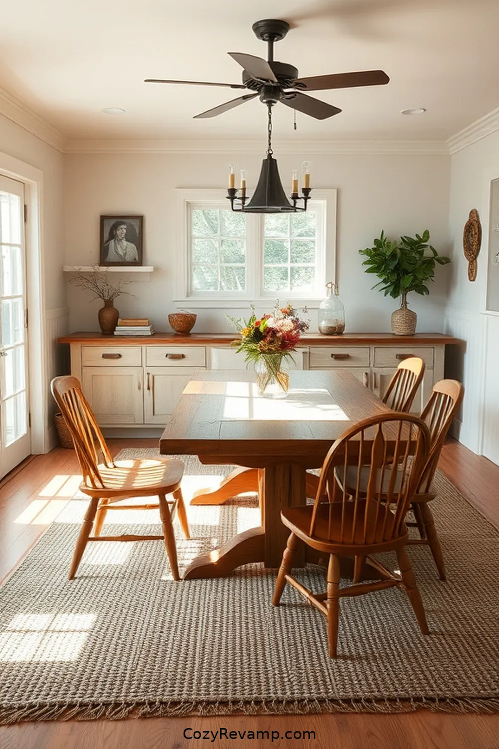 Natural Fiber Rugs for 24 Essential Materials for a Modern Farmhouse Dining Room With Solar Powered Lights