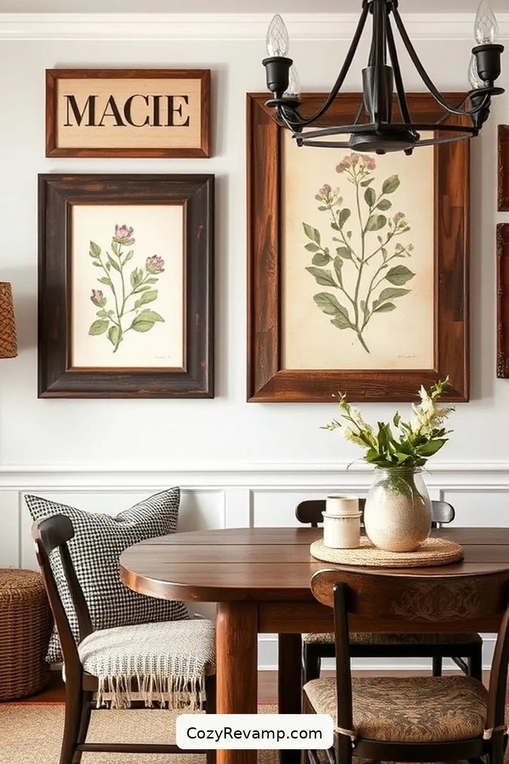 Rustic Wall Art for 24 Essential Materials for a Modern Farmhouse Dining Room With Solar Powered Lights