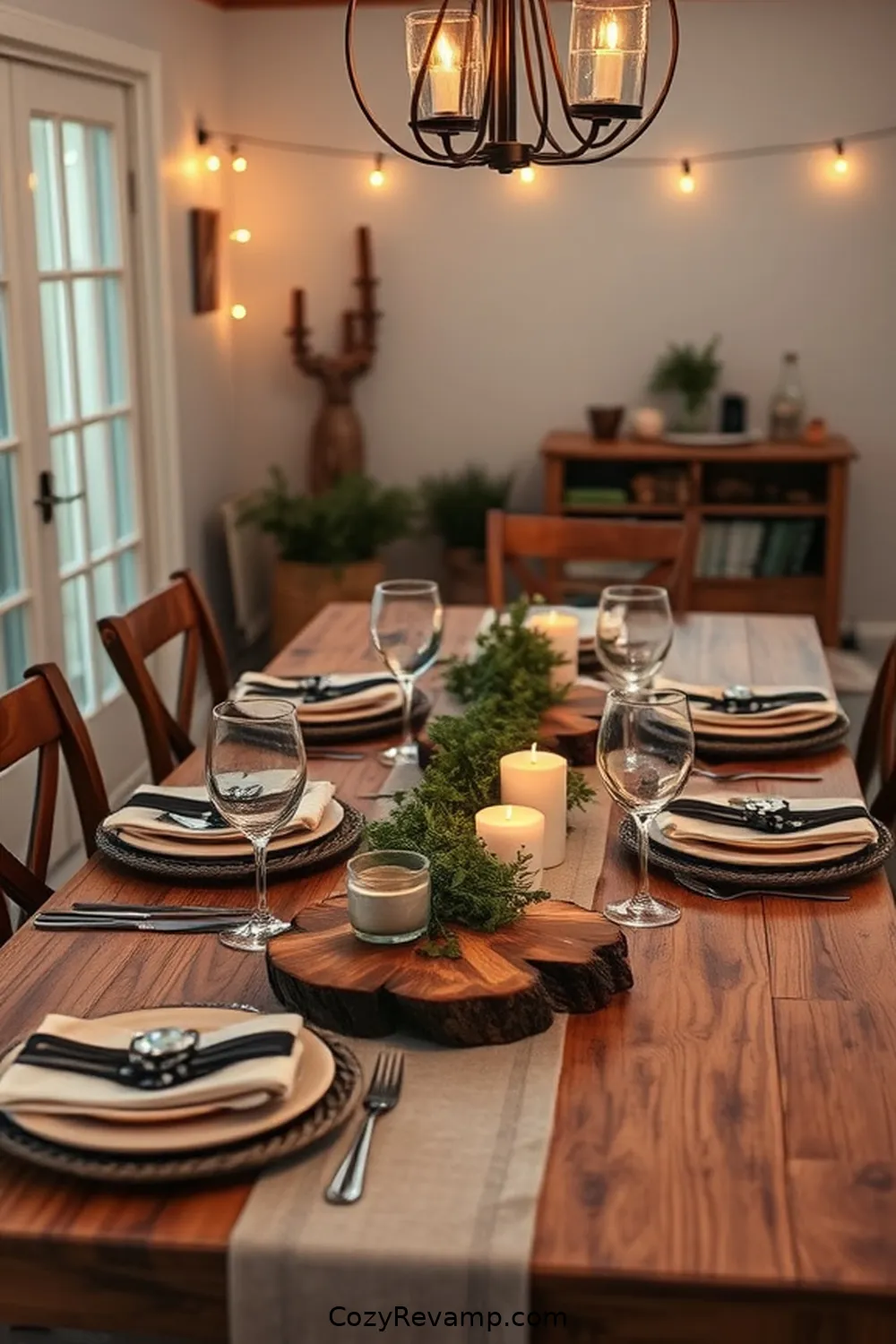 Wooden Serving Platters for 24 Essential Materials for a Modern Farmhouse Dining Room With Solar Powered Lights
