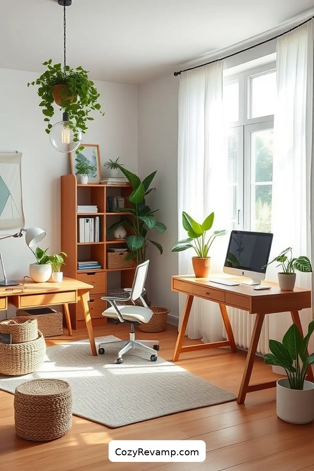 Declutter Regularly for 24 Essential Tips for a Minimalist Home Office With Organic Cotton Material