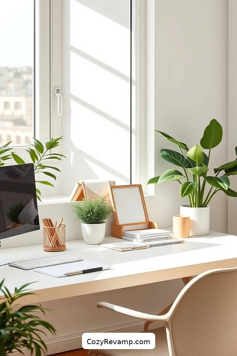 Select Sustainable Office Supplies for 24 Essential Tips for a Minimalist Home Office With Organic Cotton Material