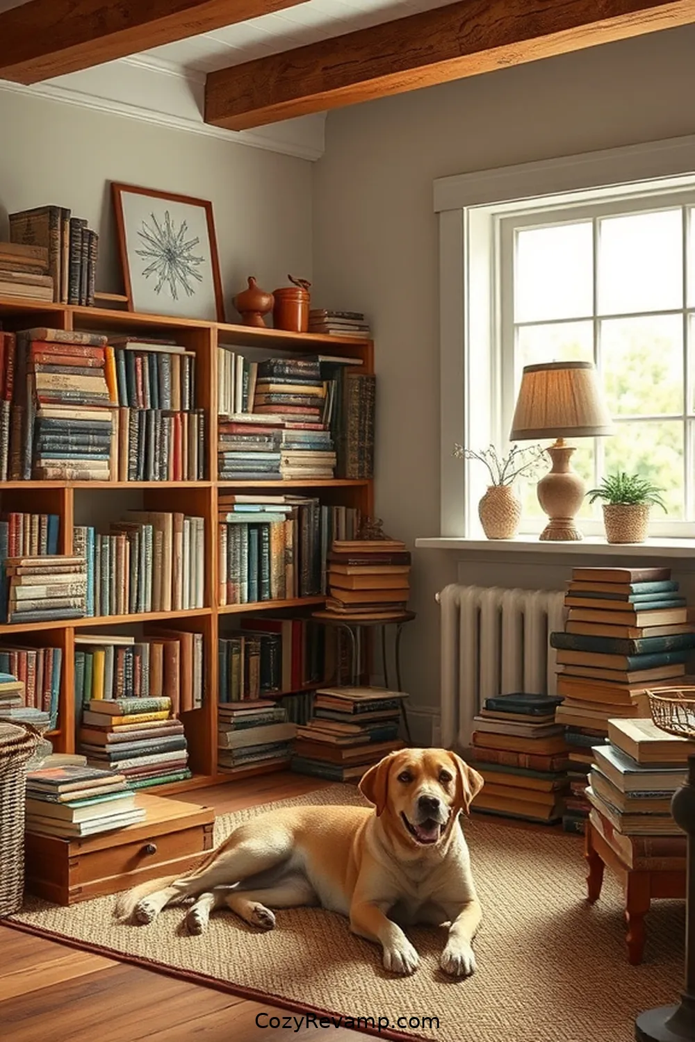Old Books as Decorative Elements for 24 Inspiring Ideas for a Modern Farmhouse Library With Reclaimed Materials