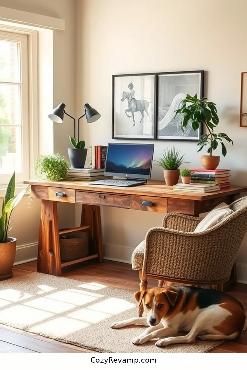 Rustic Reclaimed Wood Desk for 24 Inspiring Ideas for a Modern Farmhouse Library With Reclaimed Materials