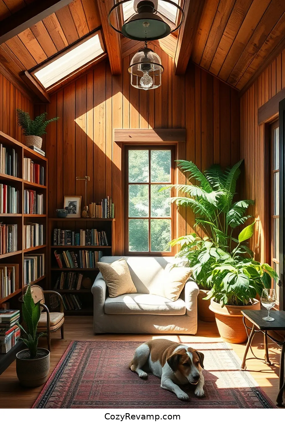 Salvaged Barn Wood Paneling for 24 Inspiring Ideas for a Modern Farmhouse Library With Reclaimed Materials