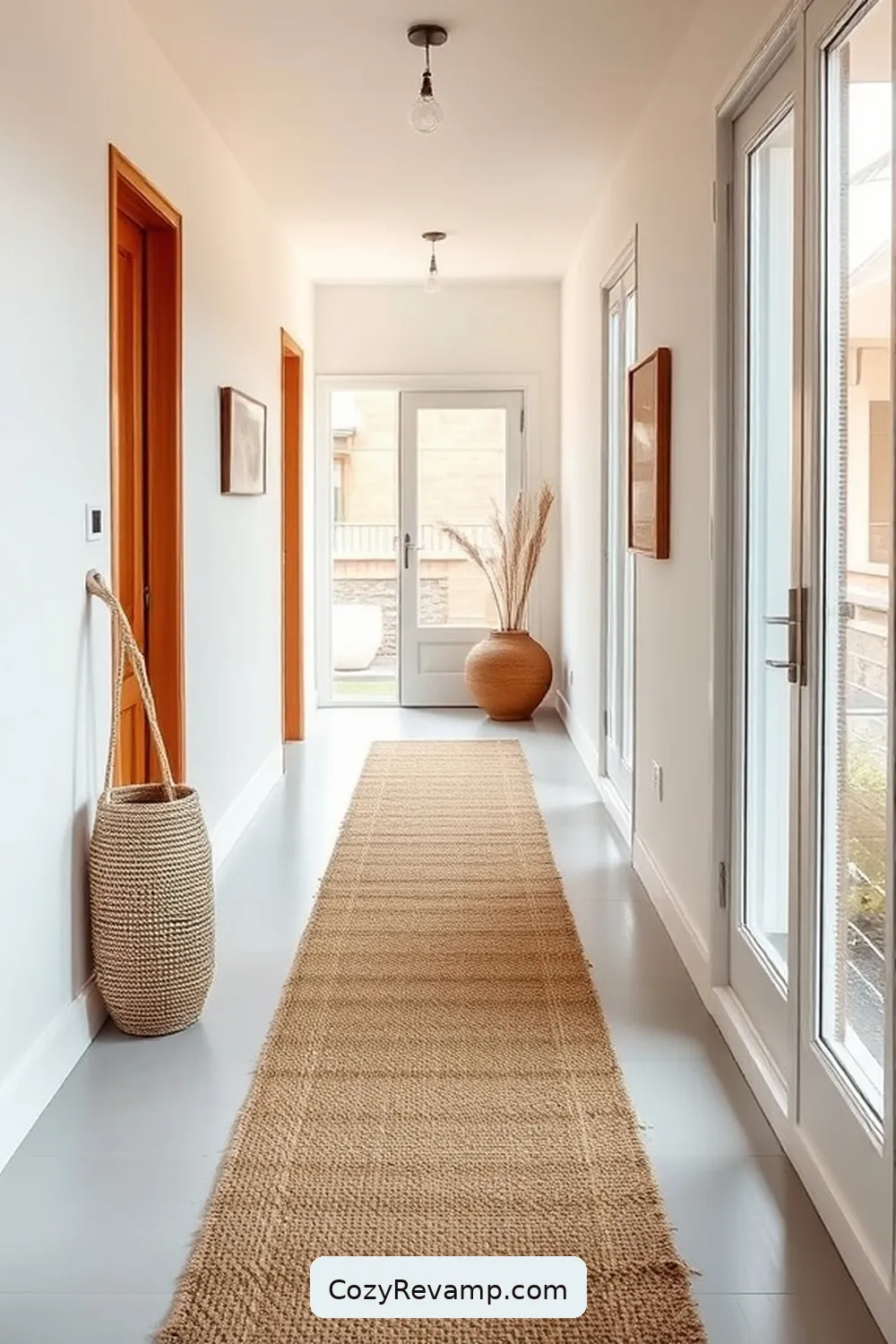 24 Inspiring Minimalist Hallway Ideas Using Natural Fibers 2 Jute Runner for a Natural Touch for 24 Inspiring Minimalist Hallway Ideas Using Natural Fibers