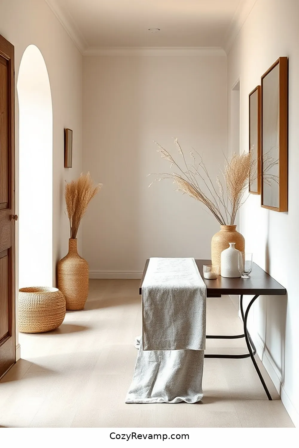 24 Inspiring Minimalist Hallway Ideas Using Natural Fibers 25 Linen Table Runners for Simple Elegance for 24 Inspiring Minimalist Hallway Ideas Using Natural Fibers