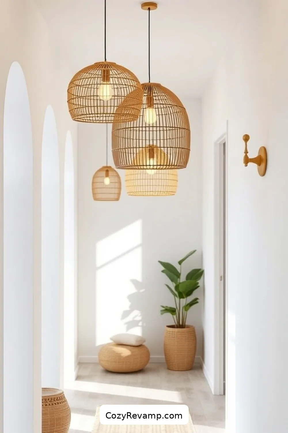 24 Inspiring Minimalist Hallway Ideas Using Natural Fibers 17 Minimalist Natural Fiber Lighting Fixtures for 24 Inspiring Minimalist Hallway Ideas Using Natural Fibers