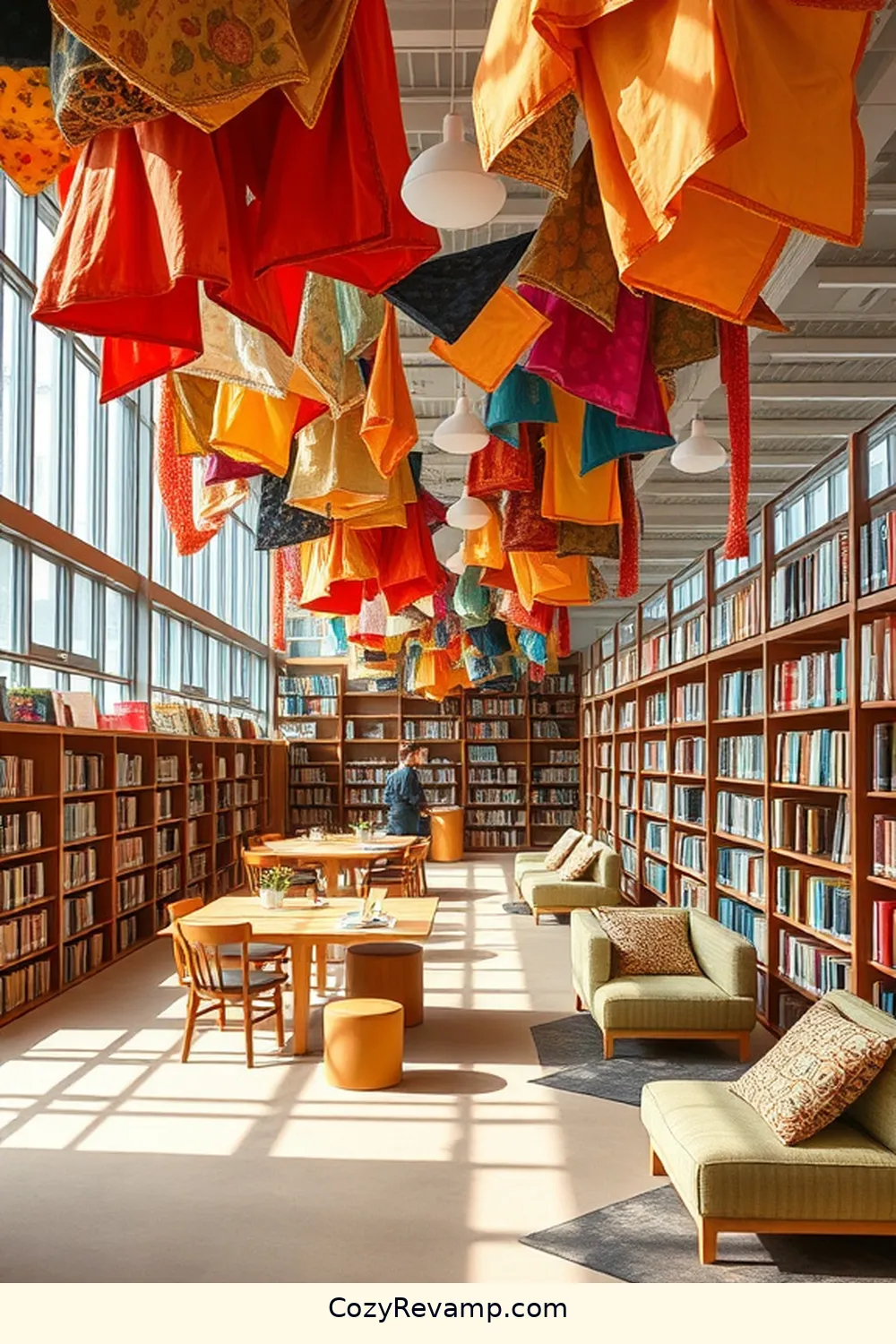 24 Inspiring Scandinavian Libraries Featuring Upcycled Fabric Material 6 Aalborg Public Library, Denmark for 24 Inspiring Scandinavian Libraries Featuring Upcycled Fabric Material