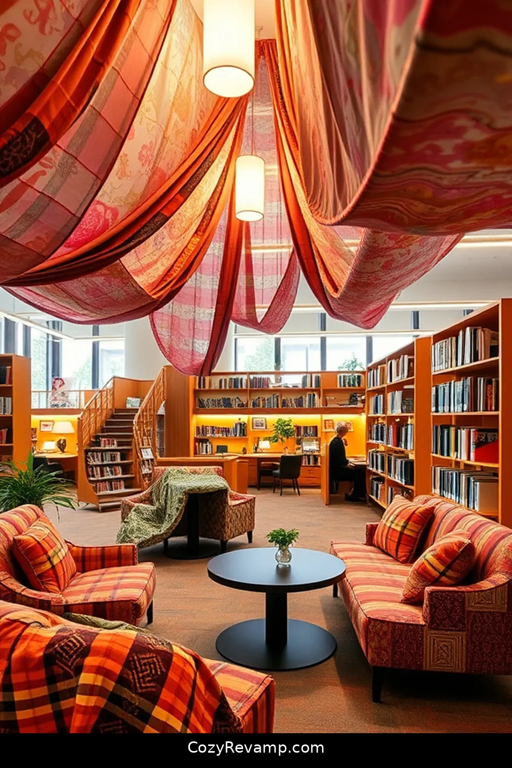 24 Inspiring Scandinavian Libraries Featuring Upcycled Fabric Material 13 Gävle Library, Sweden for 24 Inspiring Scandinavian Libraries Featuring Upcycled Fabric Material