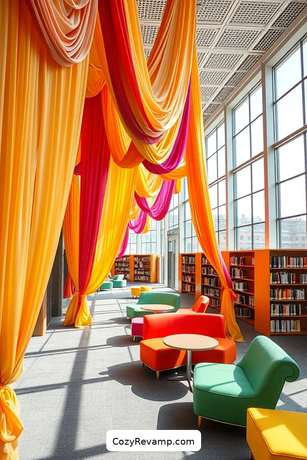 24 Inspiring Scandinavian Libraries Featuring Upcycled Fabric Material 25 Jönköping City Library, Sweden for 24 Inspiring Scandinavian Libraries Featuring Upcycled Fabric Material