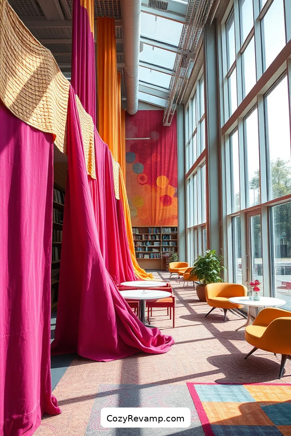 24 Inspiring Scandinavian Libraries Featuring Upcycled Fabric Material 20 Linköping City Library, Sweden for 24 Inspiring Scandinavian Libraries Featuring Upcycled Fabric Material