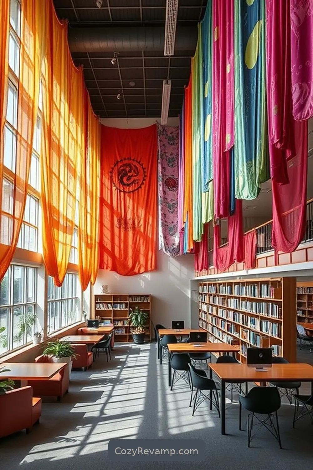 24 Inspiring Scandinavian Libraries Featuring Upcycled Fabric Material 4 Norrköping City Library, Sweden for 24 Inspiring Scandinavian Libraries Featuring Upcycled Fabric Material