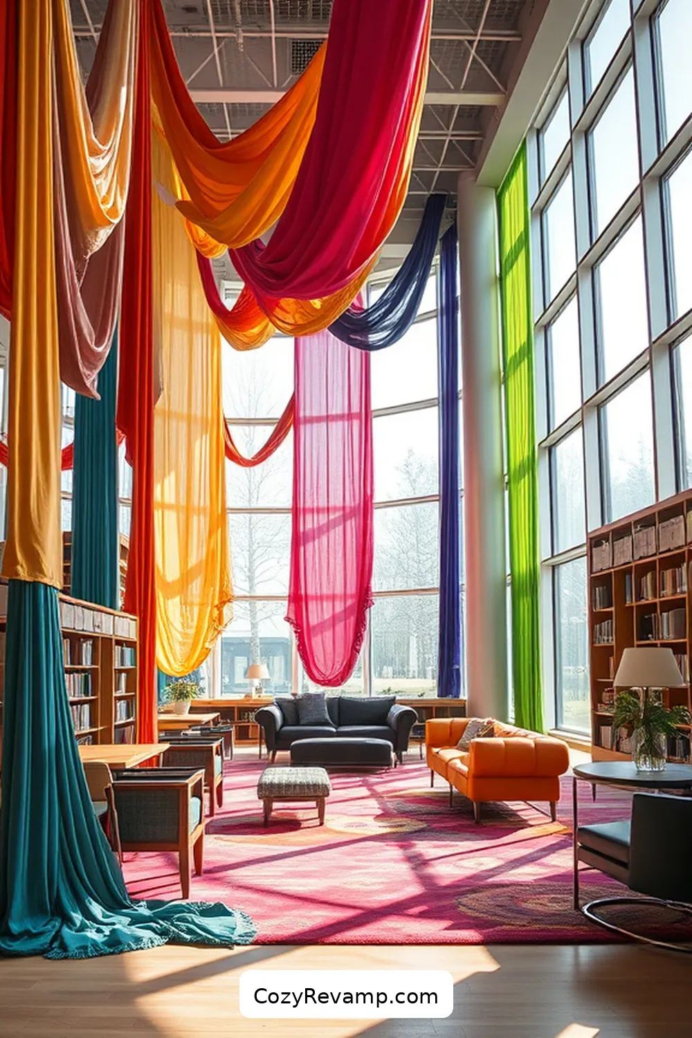 24 Inspiring Scandinavian Libraries Featuring Upcycled Fabric Material 9 Turku Main Library, Finland for 24 Inspiring Scandinavian Libraries Featuring Upcycled Fabric Material