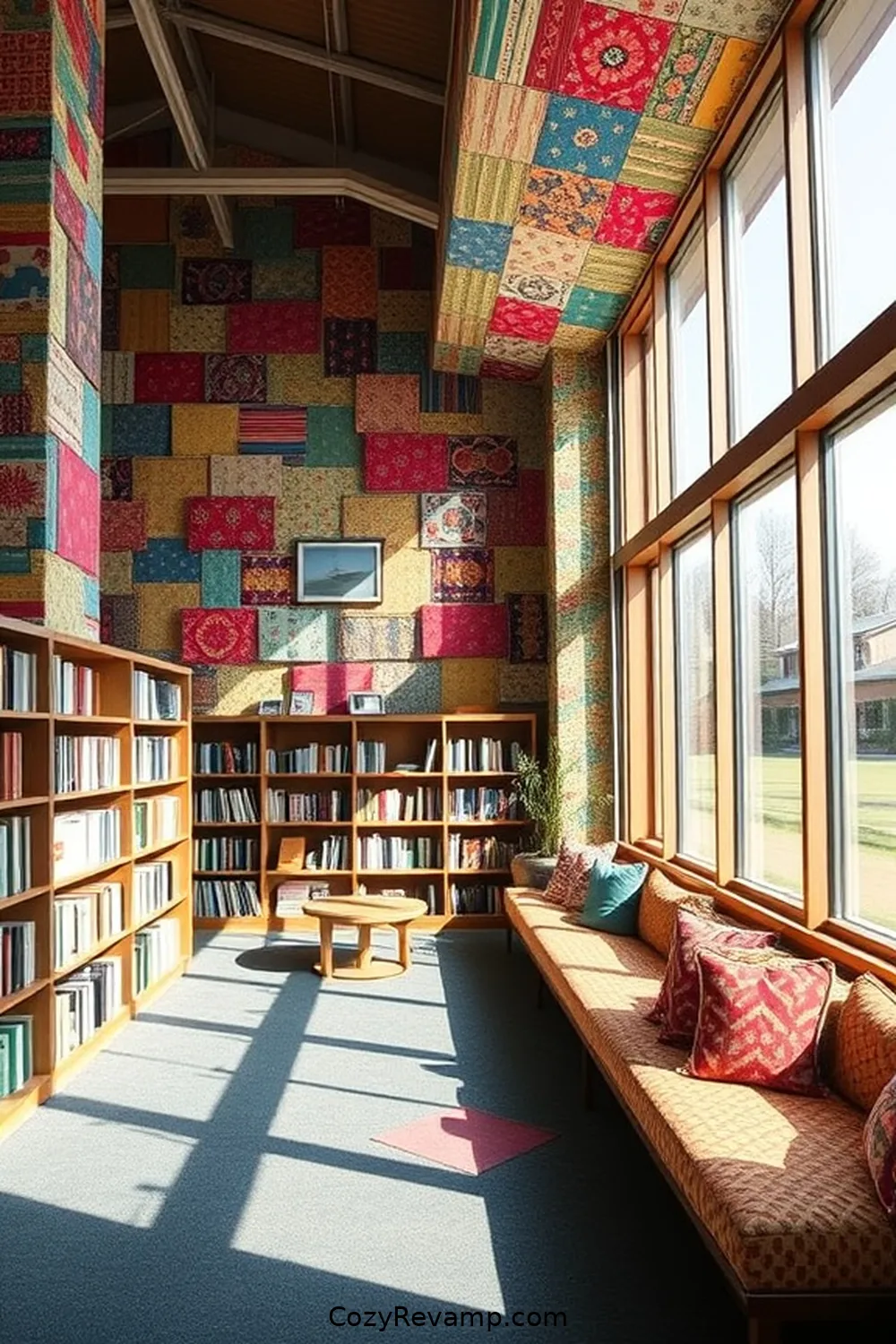 24 Inspiring Scandinavian Libraries Featuring Upcycled Fabric Material 5 Värmdö Library, Sweden for 24 Inspiring Scandinavian Libraries Featuring Upcycled Fabric Material