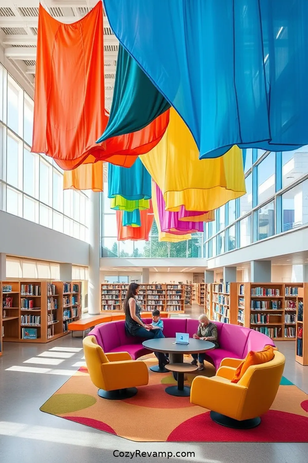 24 Inspiring Scandinavian Libraries Featuring Upcycled Fabric Material 16 Vasa City Library, Finland for 24 Inspiring Scandinavian Libraries Featuring Upcycled Fabric Material