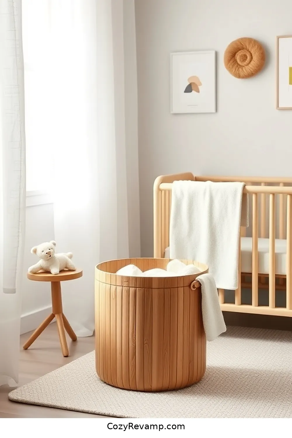 24 Key Elements for a Minimalist Nursery Using Bamboo Material 18 Choose Bamboo Diaper Pails for 24 Key Elements for a Minimalist Nursery Using Bamboo Material