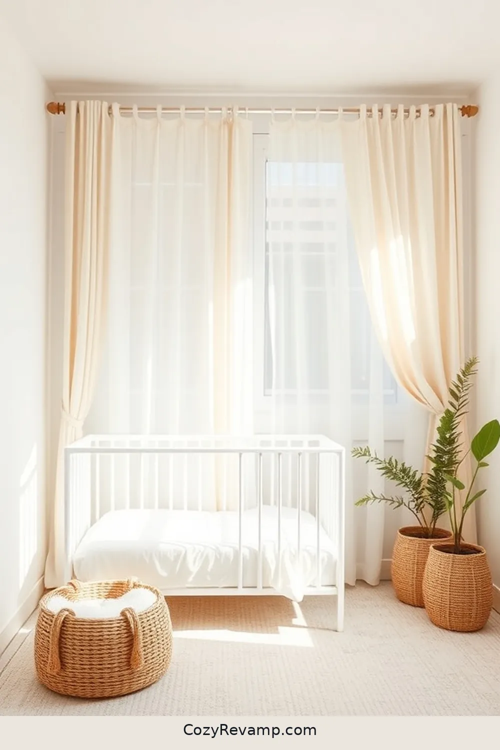 24 Key Elements for a Minimalist Nursery Using Bamboo Material 12 Incorporate Bamboo Curtains for 24 Key Elements for a Minimalist Nursery Using Bamboo Material