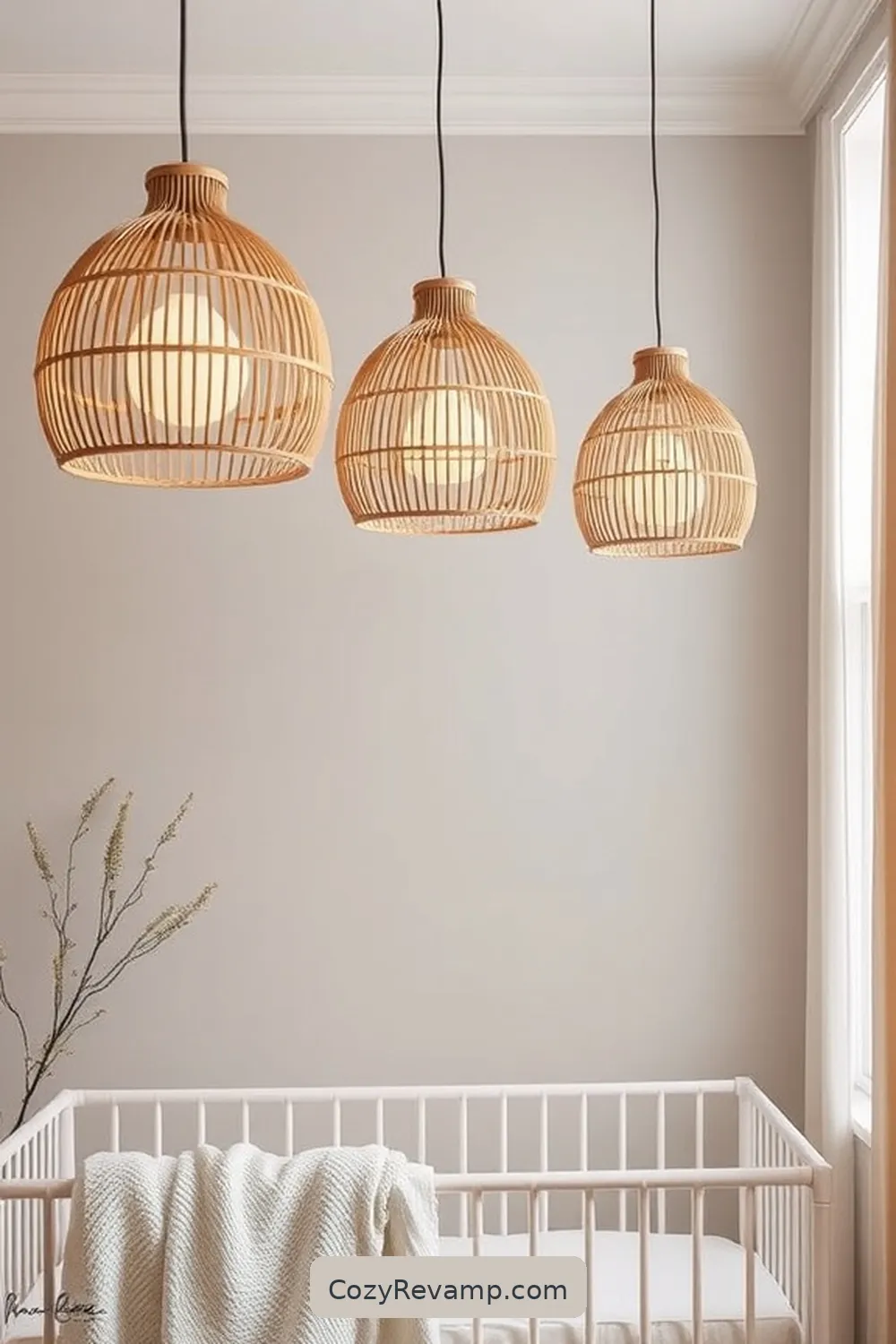 24 Key Elements for a Minimalist Nursery Using Bamboo Material 10 Select Bamboo Lighting Fixtures for 24 Key Elements for a Minimalist Nursery Using Bamboo Material
