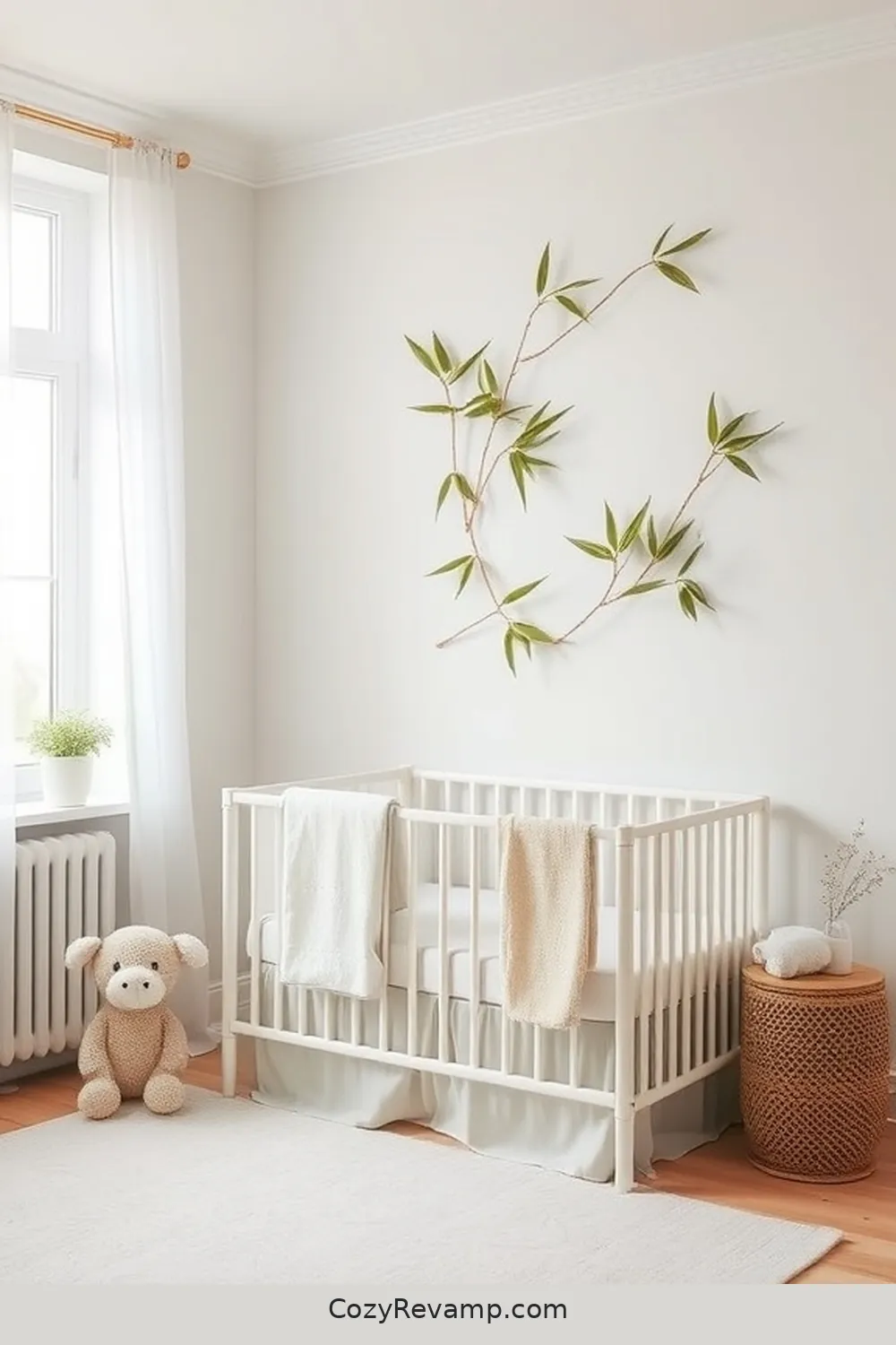 24 Key Elements for a Minimalist Nursery Using Bamboo Material 9 Utilize Bamboo Wall Decor for 24 Key Elements for a Minimalist Nursery Using Bamboo Material