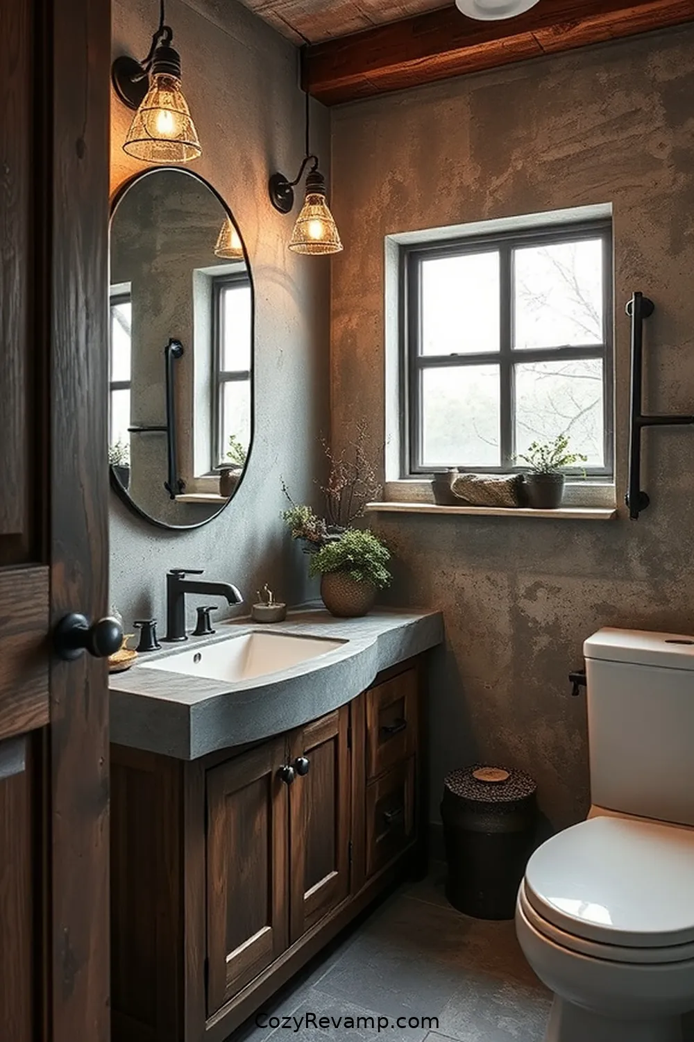 Old Door Handles for 24 Key Elements of Industrial Bathrooms With Reclaimed Materials