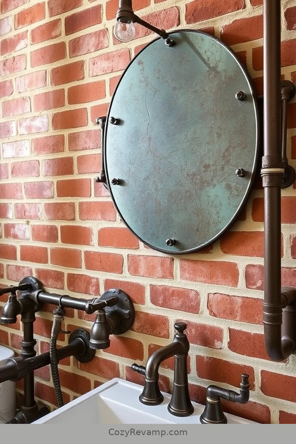 Salvaged Metal Fixtures for 24 Key Elements of Industrial Bathrooms With Reclaimed Materials