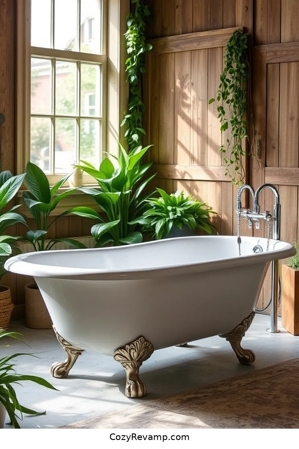 Vintage Bathtubs for 24 Key Elements of Industrial Bathrooms With Reclaimed Materials
