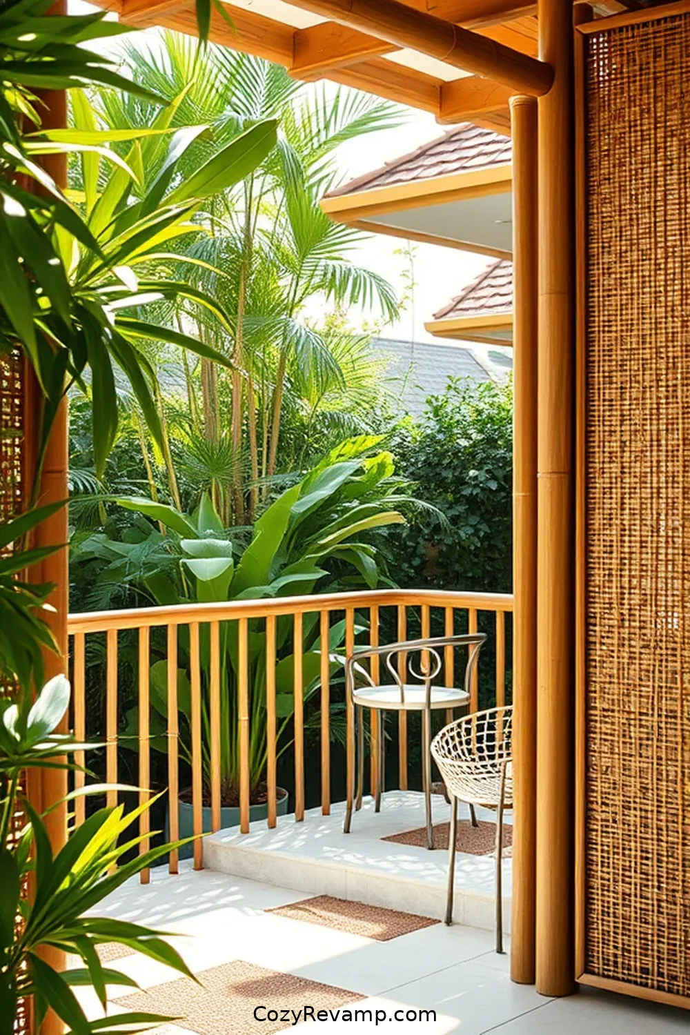 Bamboo Railings and Fencing for 24 Must-Have Features for an Industrial Outdoor Patio Using Bamboo Material