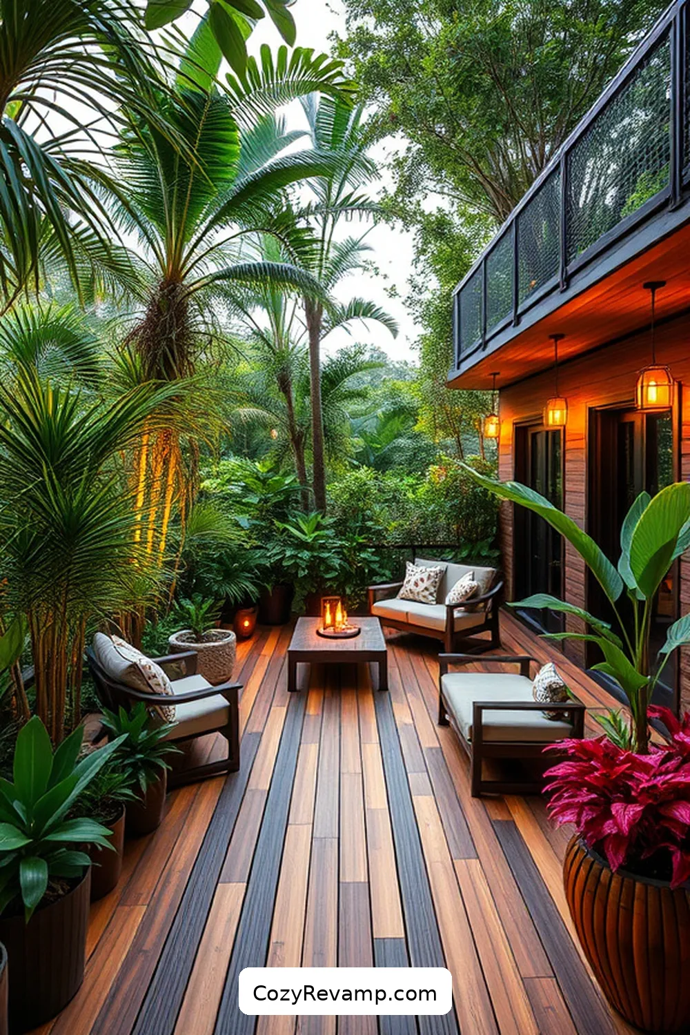 Multi-Level Bamboo Decking for 24 Must-Have Features for an Industrial Outdoor Patio Using Bamboo Material