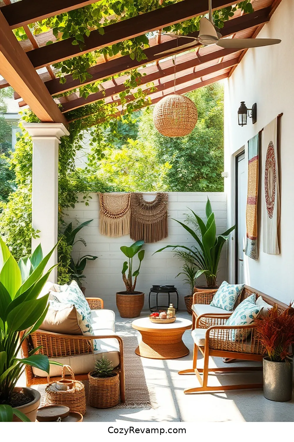 15. Bohemian Wall Hangings for 24 Must-Have Mid-Century Modern Outdoor Patio Items With Organic Cotton Materials