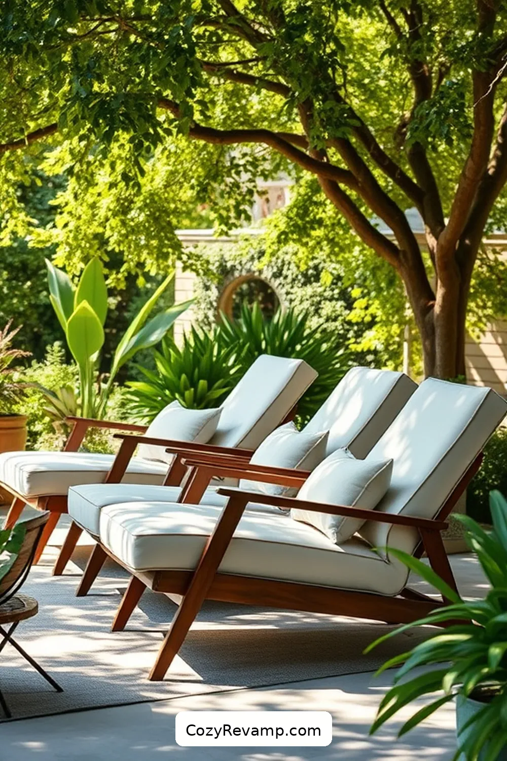 21. Sleek Lounge Chairs for 24 Must-Have Mid-Century Modern Outdoor Patio Items With Organic Cotton Materials