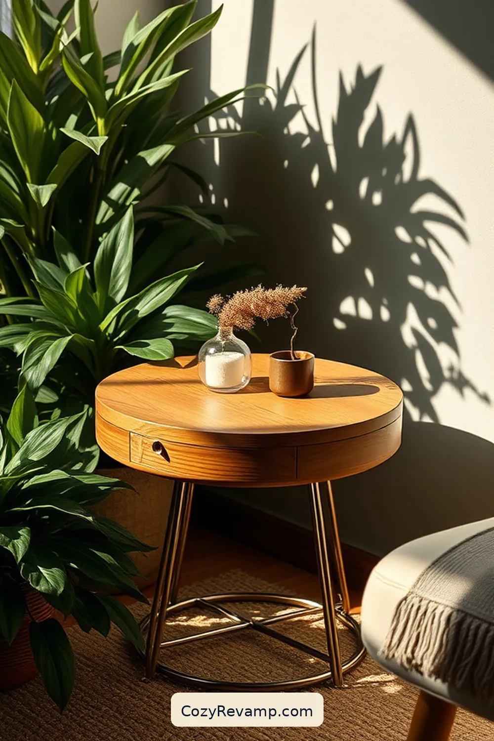 3. Retro-Inspired Side Table for 24 Must-Have Mid-Century Modern Outdoor Patio Items With Organic Cotton Materials