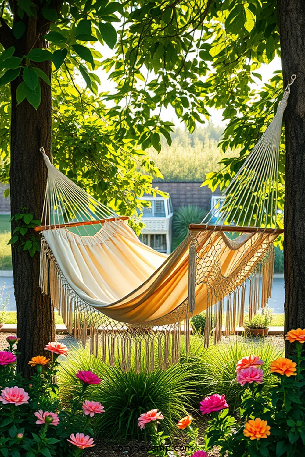 8. Eco-Friendly Hammock for 24 Must-Have Mid-Century Modern Outdoor Patio Items With Organic Cotton Materials