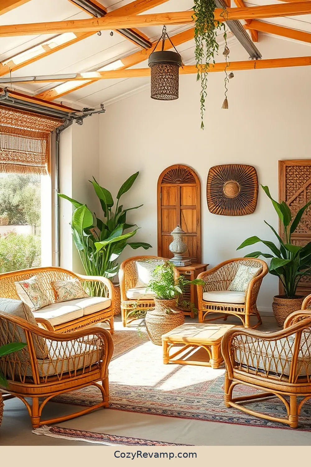 Bamboo Furniture for 24 Must-Have Natural Fiber Materials for Your Bohemian Garage Decor