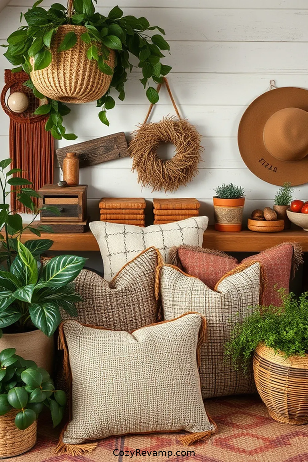Hemp Throw Pillows for 24 Must-Have Natural Fiber Materials for Your Bohemian Garage Decor