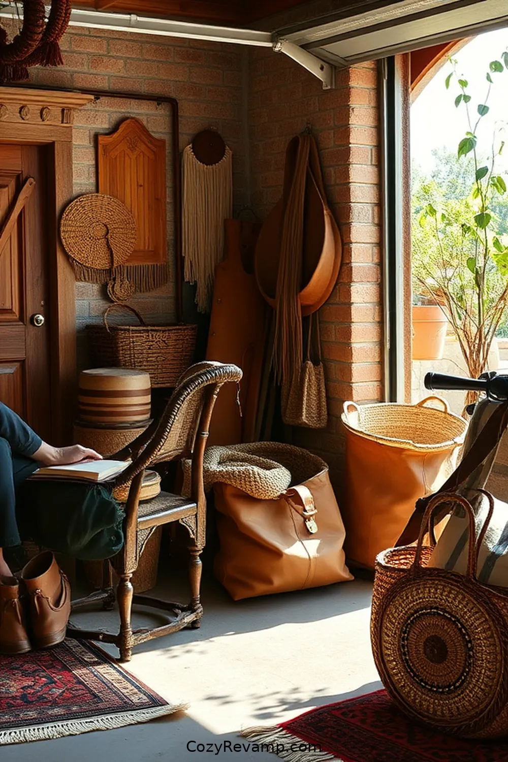 Leather and Jute Blends for 24 Must-Have Natural Fiber Materials for Your Bohemian Garage Decor