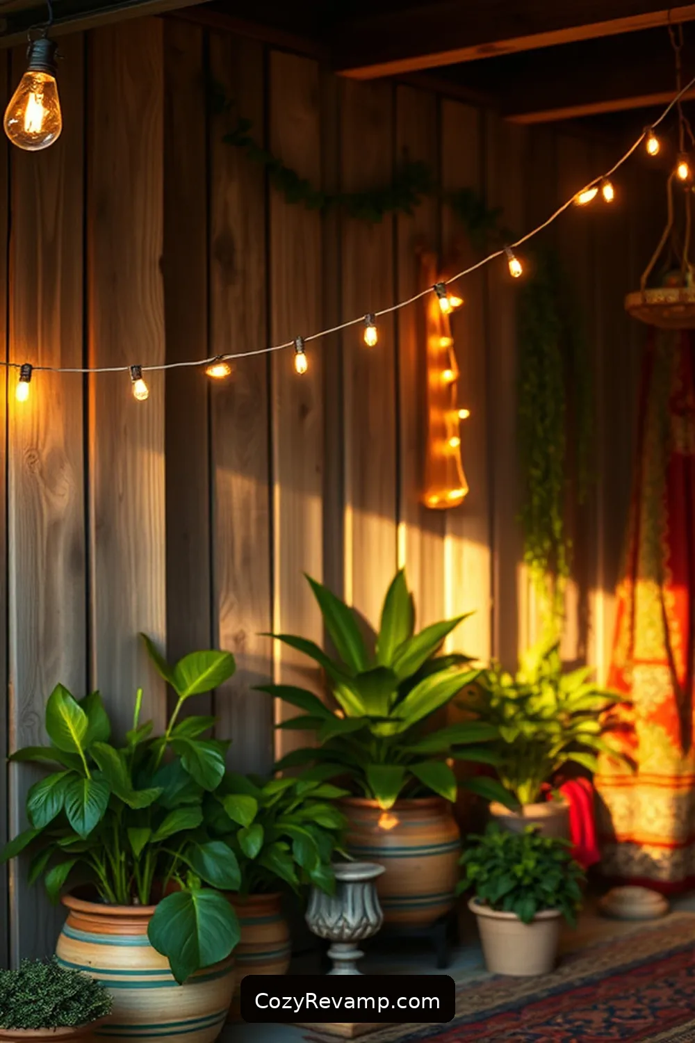 Twine String Lights for 24 Must-Have Natural Fiber Materials for Your Bohemian Garage Decor