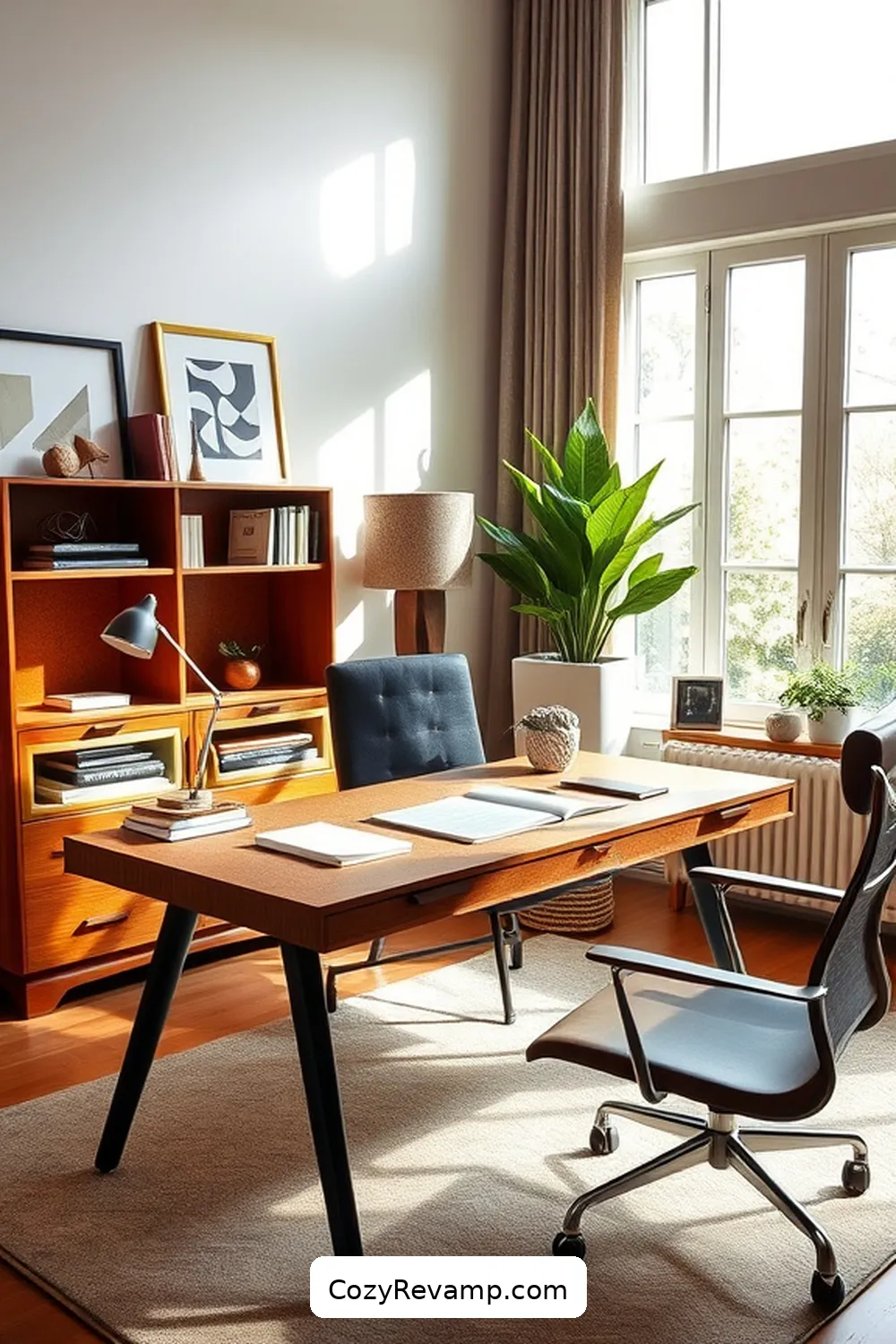 Functional Cork Desk Organizer for 24 Stunning Mid-Century Modern Home Office Ideas With Cork Material