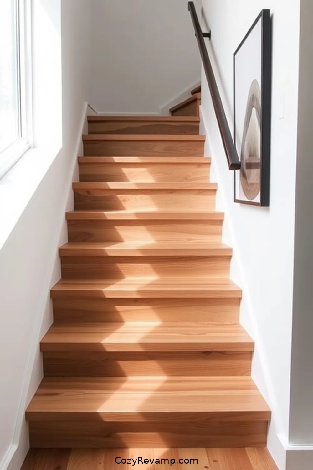 24 Stunning Minimalist Hallway Design Ideas Using Recycled Wood Material 21 Minimalist Wood Stair Treads for 24 Stunning Minimalist Hallway Design Ideas Using Recycled Wood Material