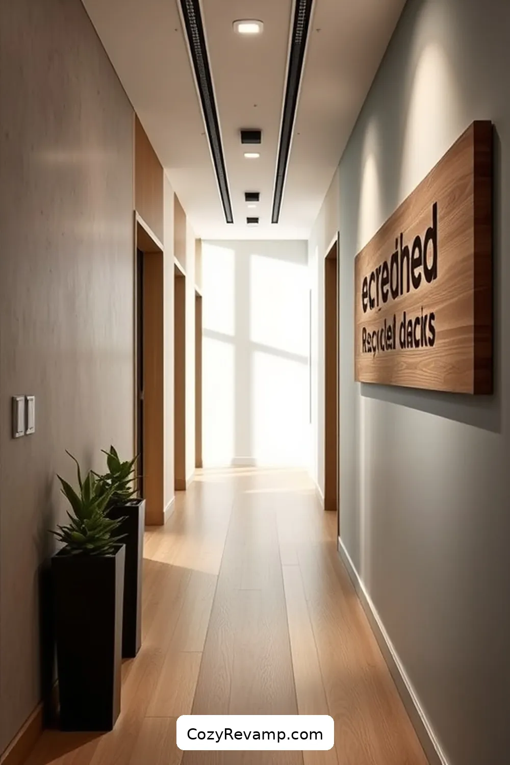 24 Stunning Minimalist Hallway Design Ideas Using Recycled Wood Material 18 Recycled Wood Signage for Personal Touch for 24 Stunning Minimalist Hallway Design Ideas Using Recycled Wood Material
