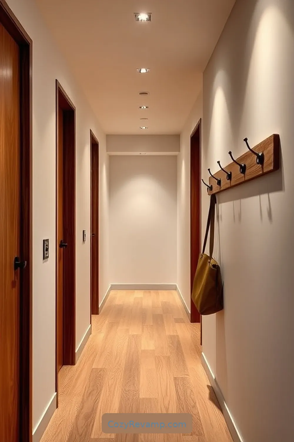 24 Stunning Minimalist Hallway Design Ideas Using Recycled Wood Material 9 Simple Wood Hooks for a Clean Look for 24 Stunning Minimalist Hallway Design Ideas Using Recycled Wood Material