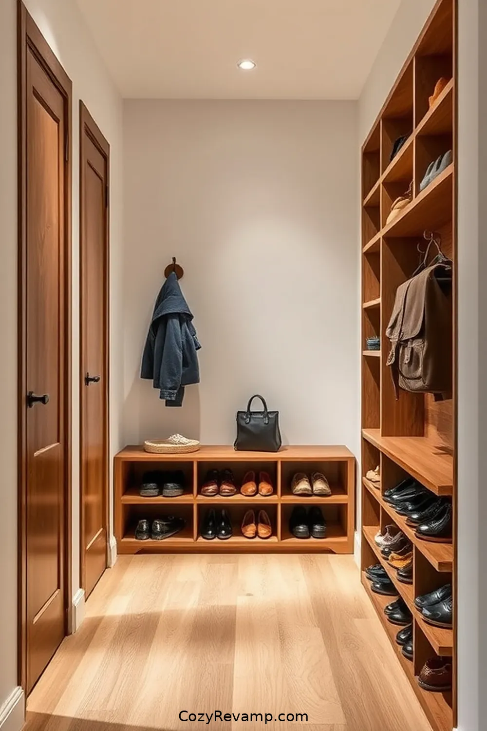 24 Stunning Minimalist Hallway Design Ideas Using Recycled Wood Material 16 Wood-Crafted Shoe Storage Solutions for 24 Stunning Minimalist Hallway Design Ideas Using Recycled Wood Material