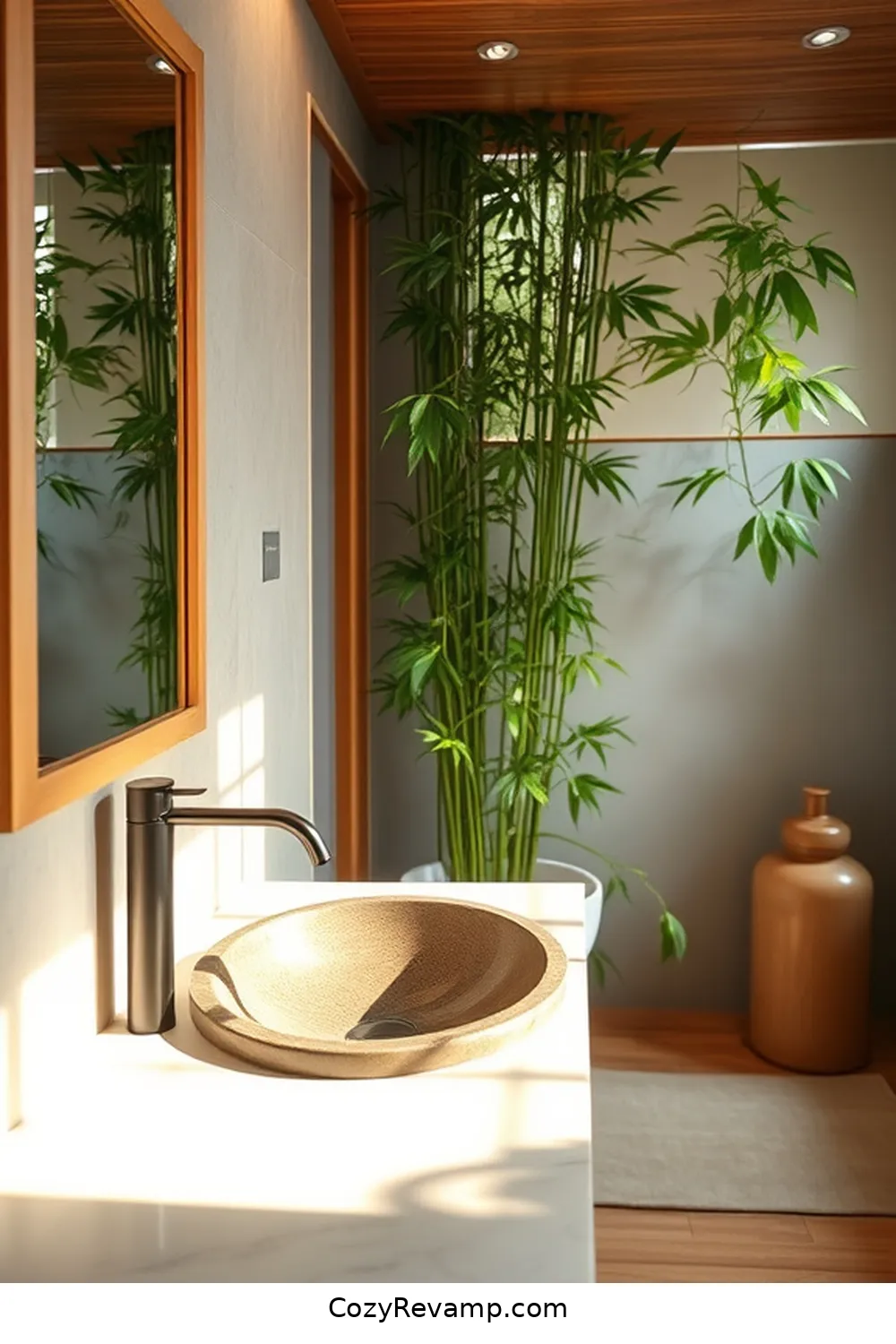 24 Stunning Rustic Bathroom Ideas With Bamboo Material 25 Creating a Zen Space With Bamboo Elements for 24 Stunning Rustic Bathroom Ideas With Bamboo Material