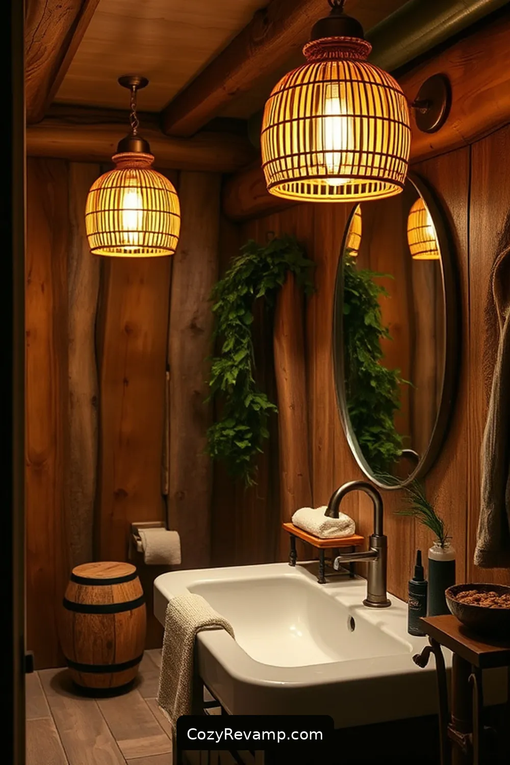 24 Stunning Rustic Bathroom Ideas With Bamboo Material 11 Natural Bamboo Lighting Fixtures for 24 Stunning Rustic Bathroom Ideas With Bamboo Material
