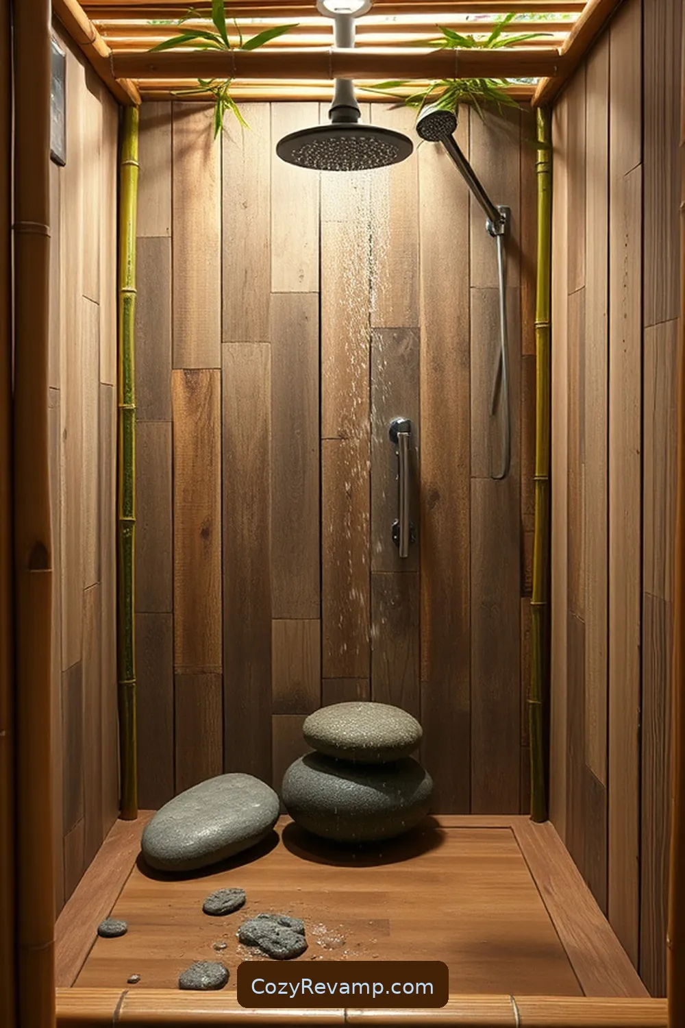 24 Stunning Rustic Bathroom Ideas With Bamboo Material 6 Rustic Bamboo Shower Enclosure for 24 Stunning Rustic Bathroom Ideas With Bamboo Material