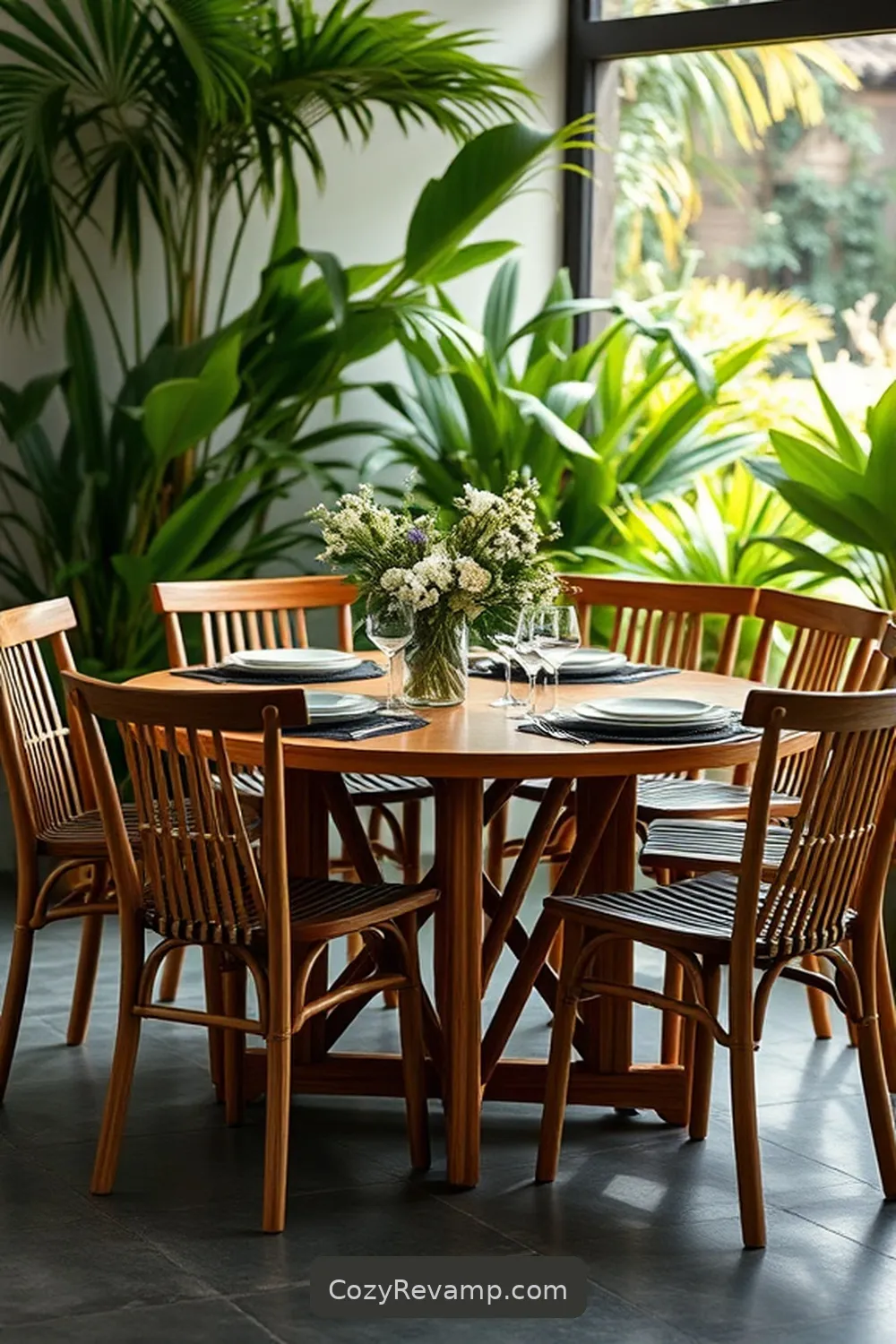 Choose Bamboo Dining Furniture for 24 Ways to Create a Rustic Dining Room With Bamboo Material