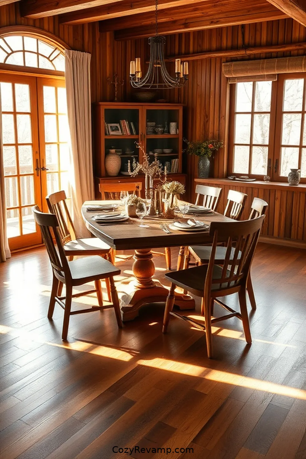 Incorporate Bamboo Flooring for 24 Ways to Create a Rustic Dining Room With Bamboo Material