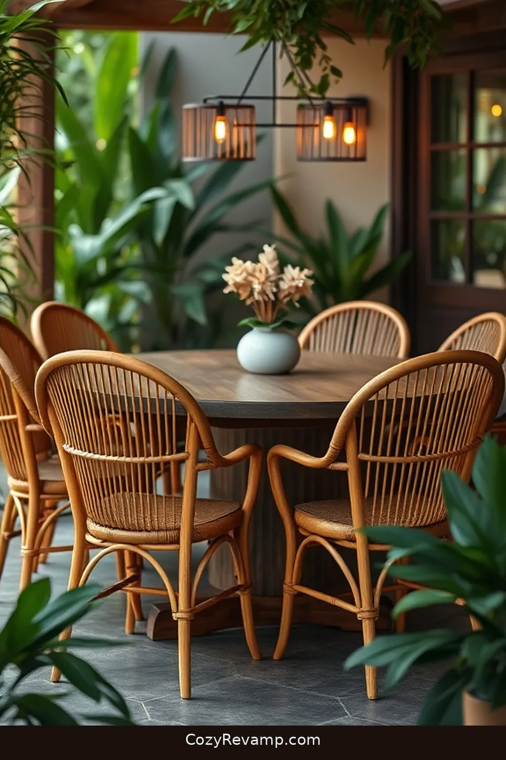 Opt for Bamboo Chairs for 24 Ways to Create a Rustic Dining Room With Bamboo Material