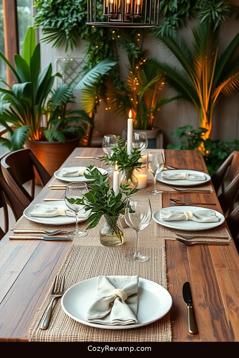 Select Bamboo Table Runners for 24 Ways to Create a Rustic Dining Room With Bamboo Material